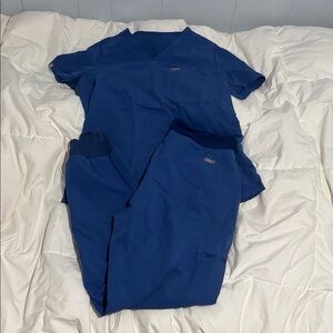 Figs Royal Blue Women's Scrub Set